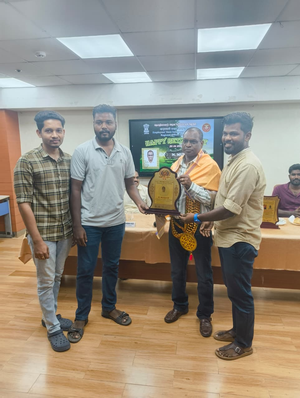 Superannuation of Official Shri. N Muniyandi
